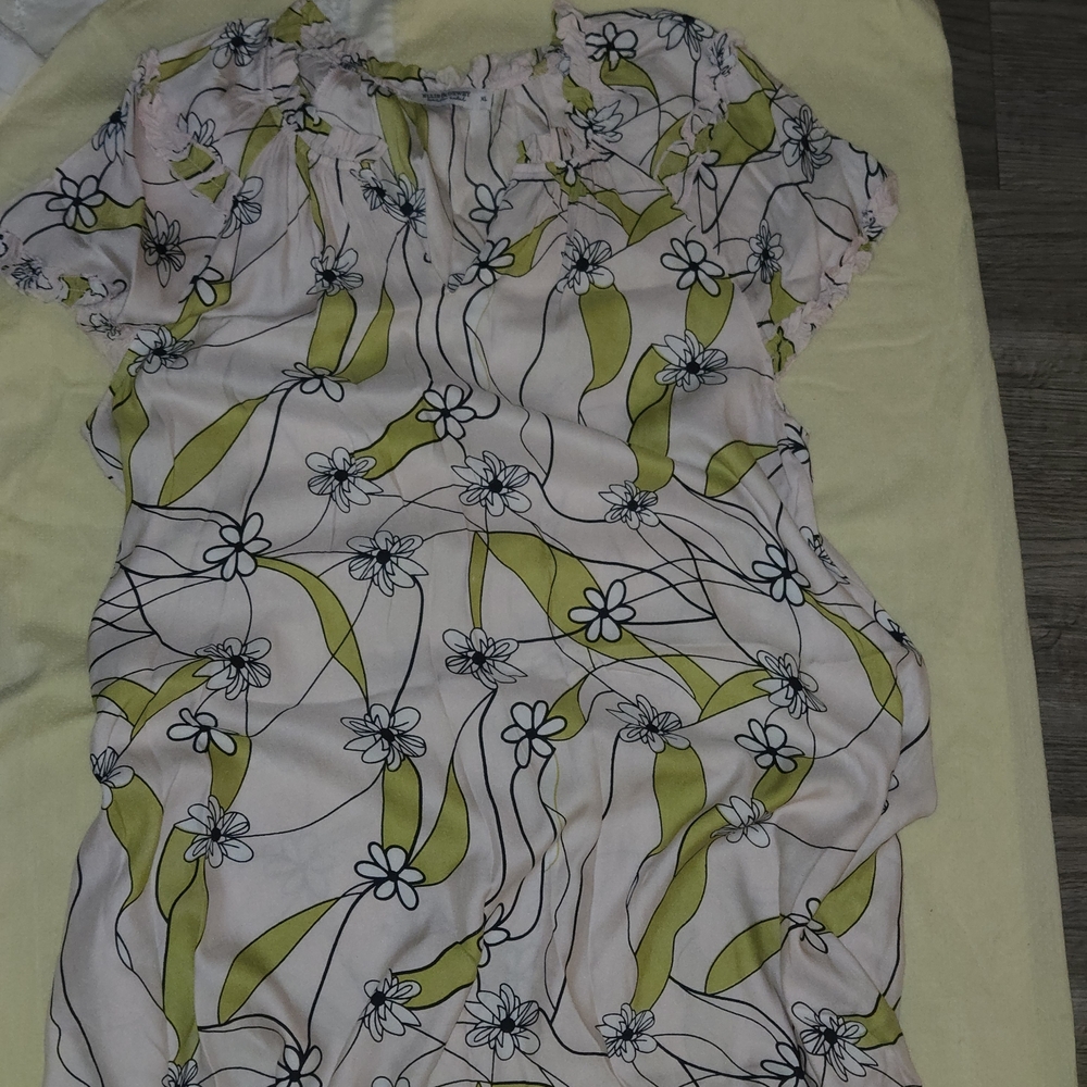 Floral Print Maxi Dress in Pink and Green